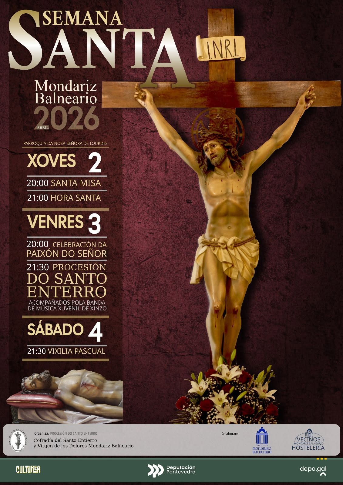 Semana Santa en Mondariz-Balneario 2026 Mondariz-Balneario
